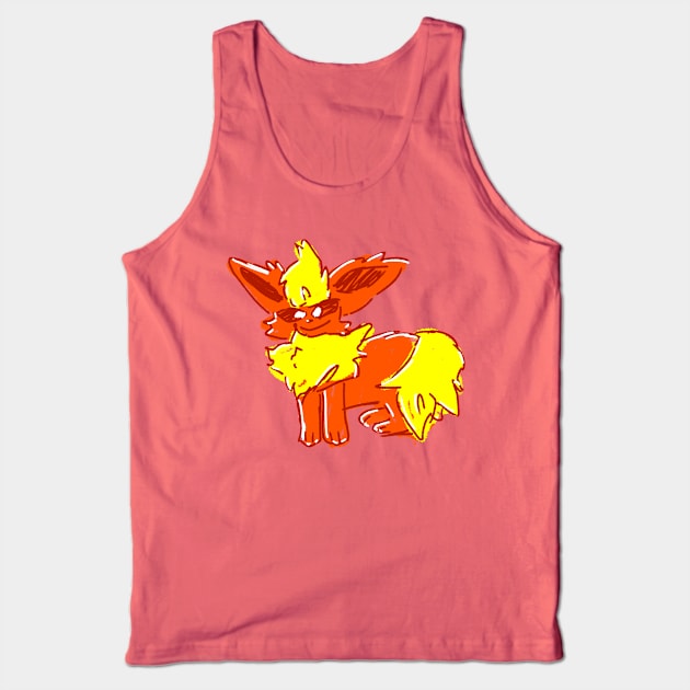 Fire fox Tank Top by WillowTheCat-